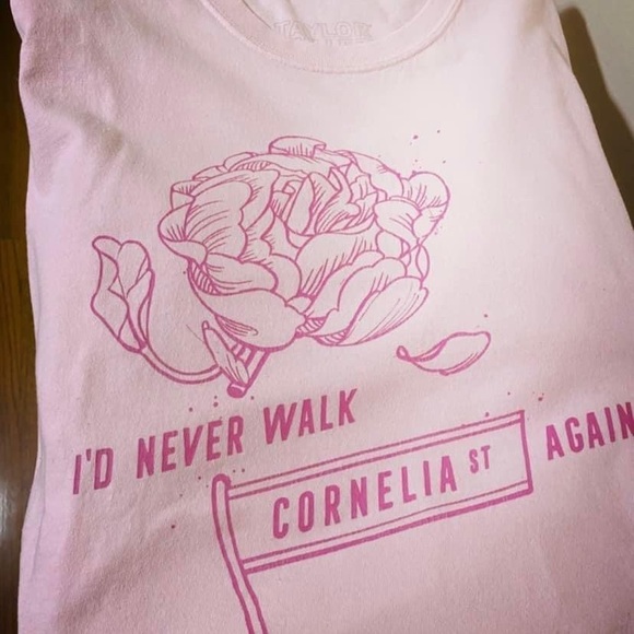 Taylor Swift Cornelia Street Shirt Pink Rare